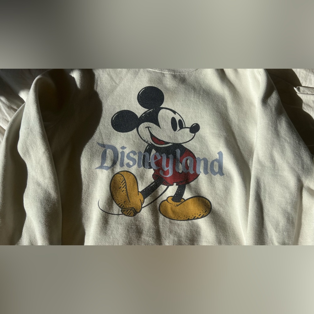 Disney Red and White Original Mickey Sweatshirt size Women's Small